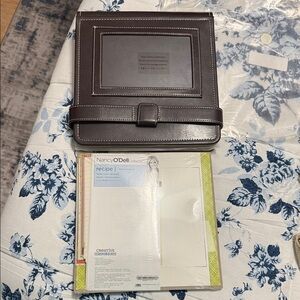 Creative Memories Brown Leather Recipe Binder Kit